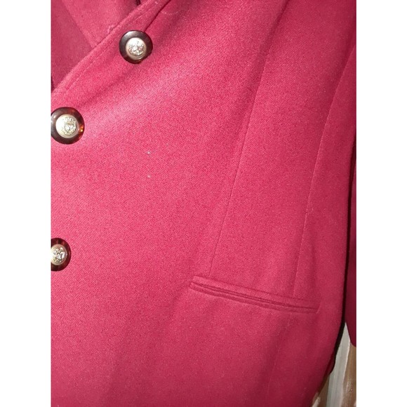 Pendleton-Wool Jacket-Red-Lined-Waist Coat/Blazer - Picture 10 of 10
